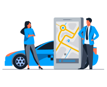 Search vehicle for Desired Location